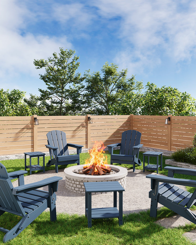 Table d’appoint extérieure Garvee pour terrasse et jardin