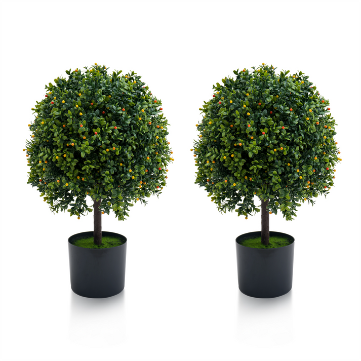 Feuillage de buis artificiel vert et réaliste Garvee