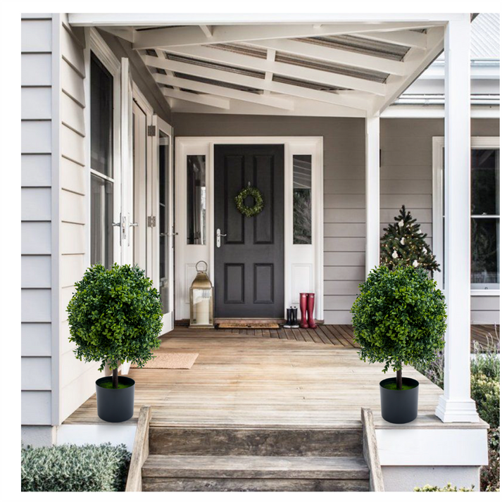 Boule de buis artificielle Garvee réaliste pour décoration intérieure et extérieure