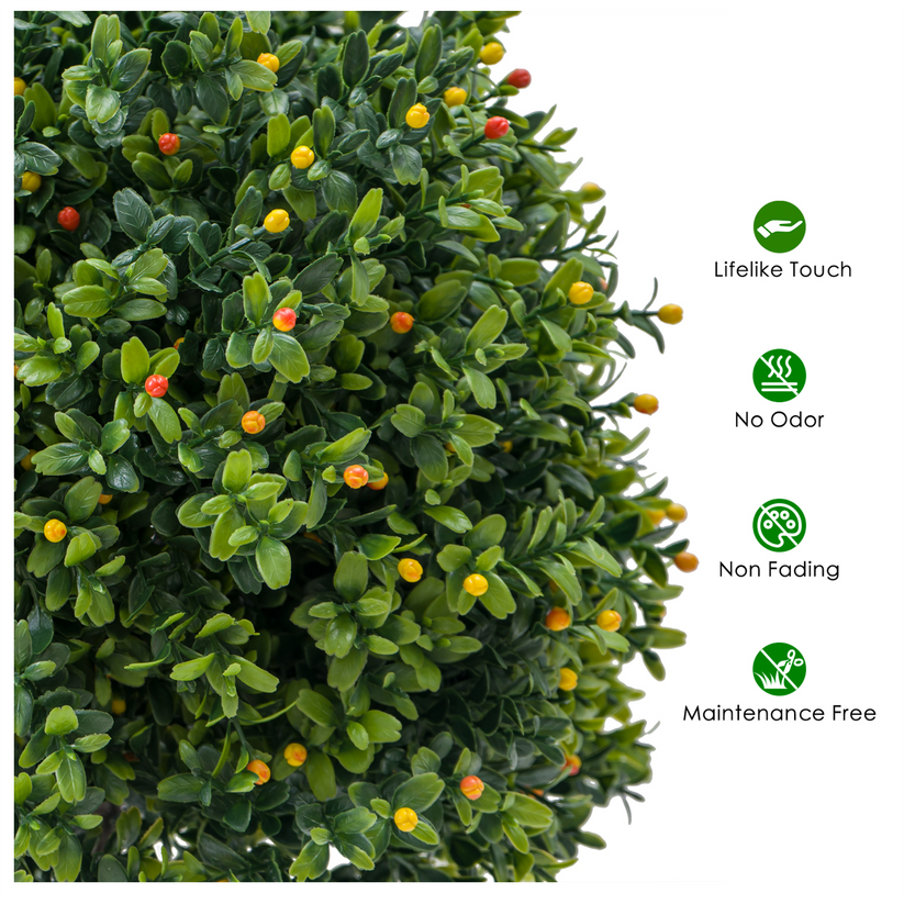 Plante artificielle buis Garvee résistante aux intempéries